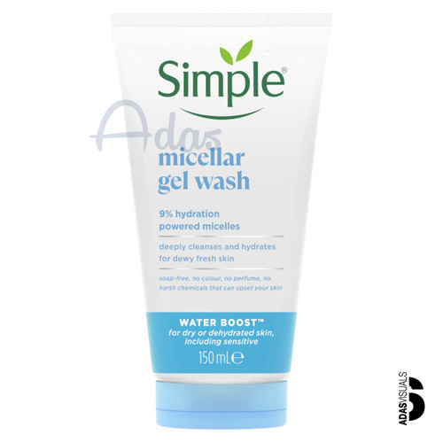 ژل میسلار شستشوی صورت آبرسان و مرطوب کننده سیمپل مدل ™Water Boost