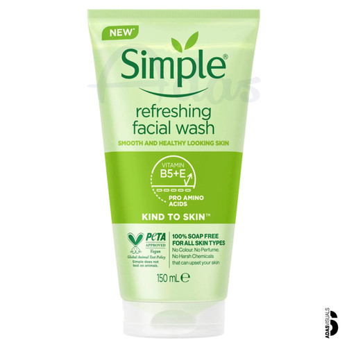 شوینده صورت طراوت بخش سیمپل | مناسب پوستهای حساس