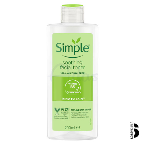 تونر تسکین دهنده صورت سیمپل مناسب پوست های حساس