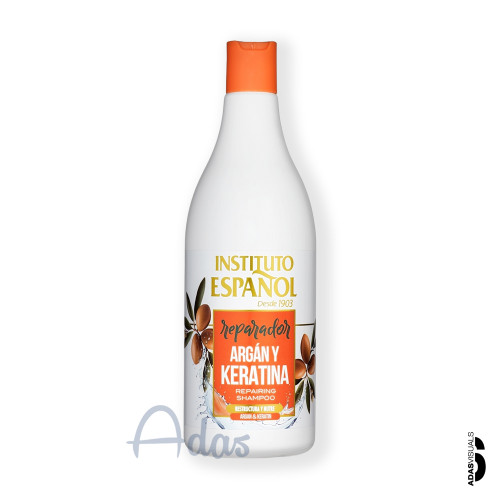 شامپو کراتین و آرگان Instituto Español | ترمیمکننده موهای خشک و آسیبدیده